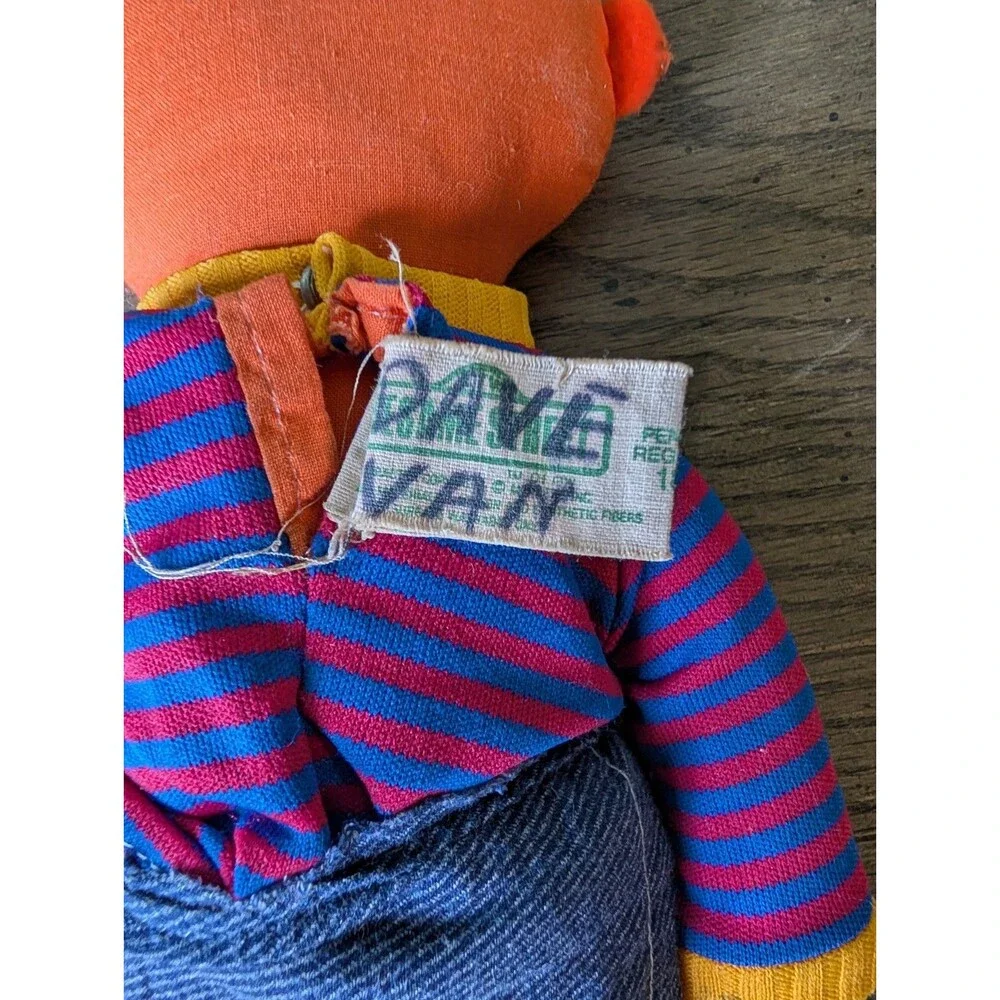 Vintage Knickerbocker Sesame Street Bert & Ernie Plush Dolls 15”